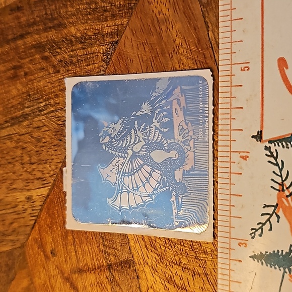 Vintage laser stickers Teddy Bears and Dragon Light Impressions 1987 - Picture 6 of 11